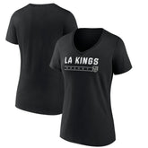 Los Angeles Kings Women's Primary Play V-Neck T-Shirt - Black - NHL 5060086
