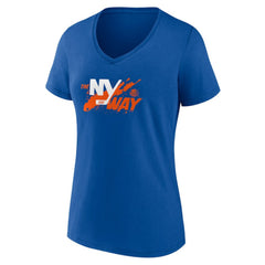 New York Islanders Women's Active Edge V-Neck T-Shirt - Royal - NHL 5060099