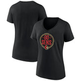 Ottawa Senators Women's Active Edge V-Neck T-Shirt - Black - NHL 5060105