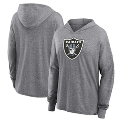 Fanatics Las Vegas Raiders Women's Cozy Primary Pullover Hoodie Heather Gray