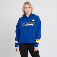 Fanatics Los Angeles Rams Women's Over Under Pullover Hoodie Royal
