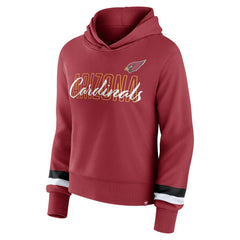 Fanatics Arizona Cardinals Women's Over Under Pullover Hoodie Cardinal