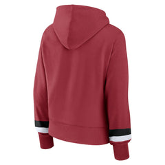 Fanatics Arizona Cardinals Women's Over Under Pullover Hoodie Cardinal