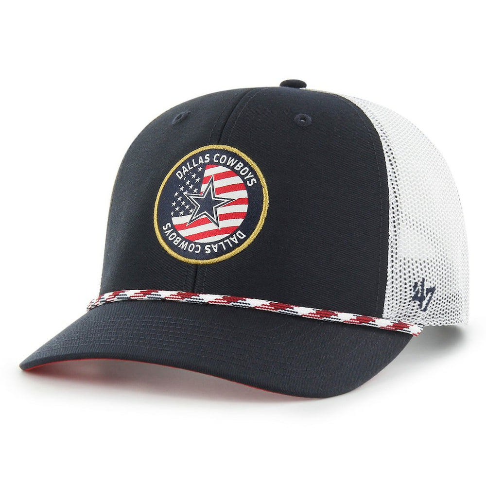 47 brand Dallas Cowboys '47 Union Patch Trucker Adjustable Hat Navy/White