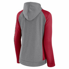 Fanatics Tampa Bay Buccaneers Women's Blind Side Lightweight Full-Zip Hoodie Heather Gray/College Red