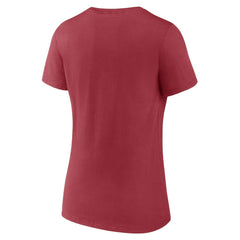 Fanatics Arizona Cardinals Women's Back Home Again V-Neck T-Shirt Cardinal