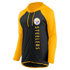 Fanatics Pittsburgh Steelers Women's Forever Fan Full-Zip Hoodie Black/Gold