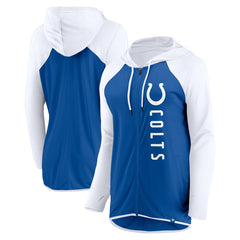Fanatics Indianapolis Colts Women's Forever Fan Full-Zip Hoodie Royal/White