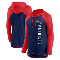 Fanatics New England Patriots Women's Forever Fan Full-Zip Hoodie Navy/Red