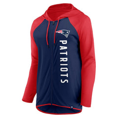 Fanatics New England Patriots Women's Forever Fan Full-Zip Hoodie Navy/Red