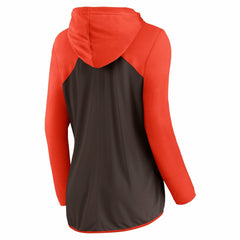 Fanatics Cleveland Browns Women's Forever Fan Full-Zip Hoodie Brown/Orange