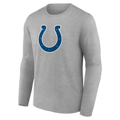 Indianapolis Colts Primary Team Logo Long Sleeve T-Shirt Heather Gray