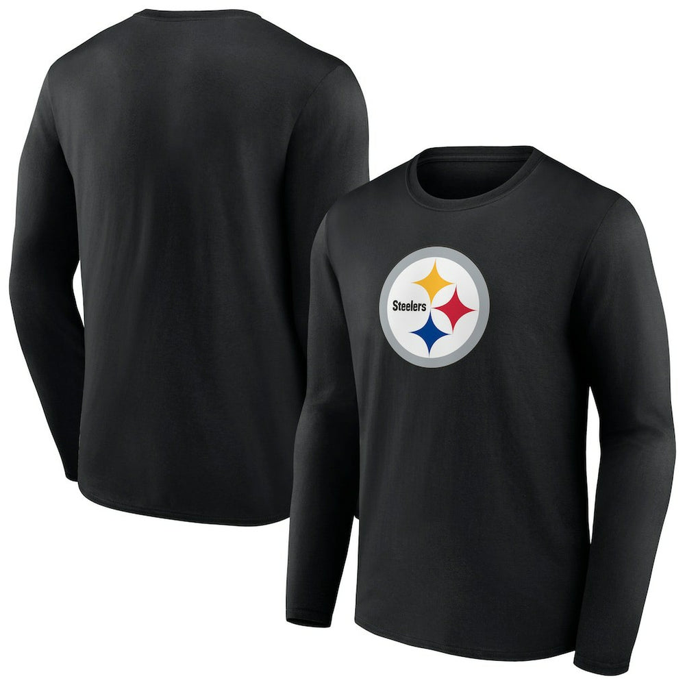 Pittsburgh Steelers Primary Team Logo Long Sleeve T-Shirt Black