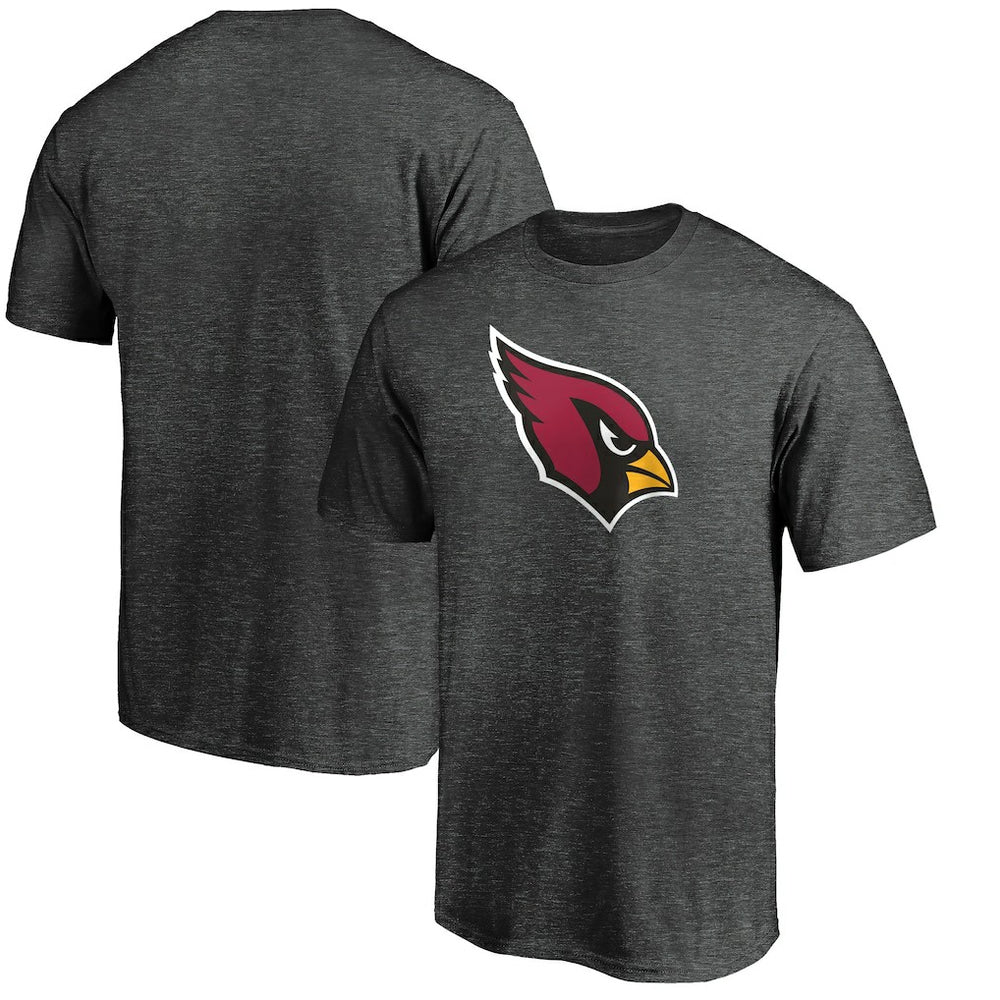 Fanatics Arizona Cardinals Primary Logo T-Shirt Heather Charcoal
