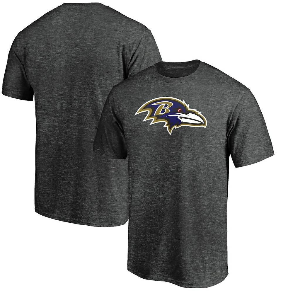 Fanatics Baltimore Ravens Primary Logo T-Shirt Heather Charcoal
