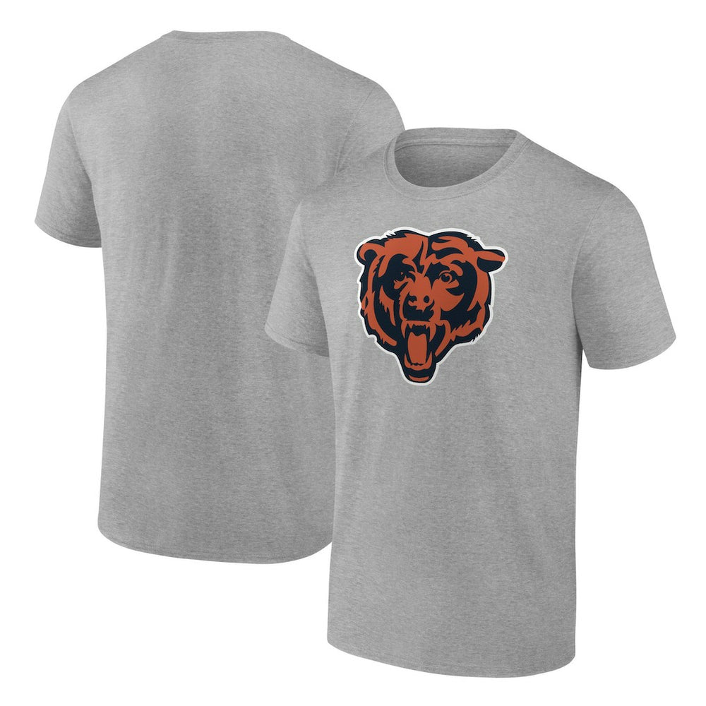 Fanatics Chicago Bears Primary Logo T-Shirt Heather Gray