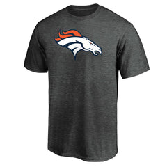 Fanatics Denver Broncos Primary Logo T-Shirt Heather Charcoal
