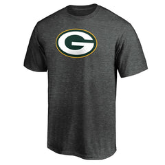 Fanatics Green Bay Packers Primary Logo T-Shirt Heather Charcoal