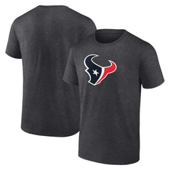 Fanatics Houston Texans Primary Logo T-Shirt Heather Charcoal