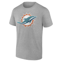 Fanatics Miami Dolphins Primary Logo T-Shirt Heather Gray