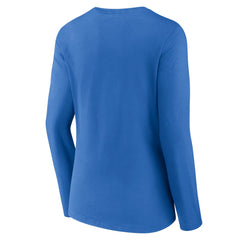 Detroit Lions Women's Primary Team Logo Long Sleeve V-Neck T-Shirt Blue
