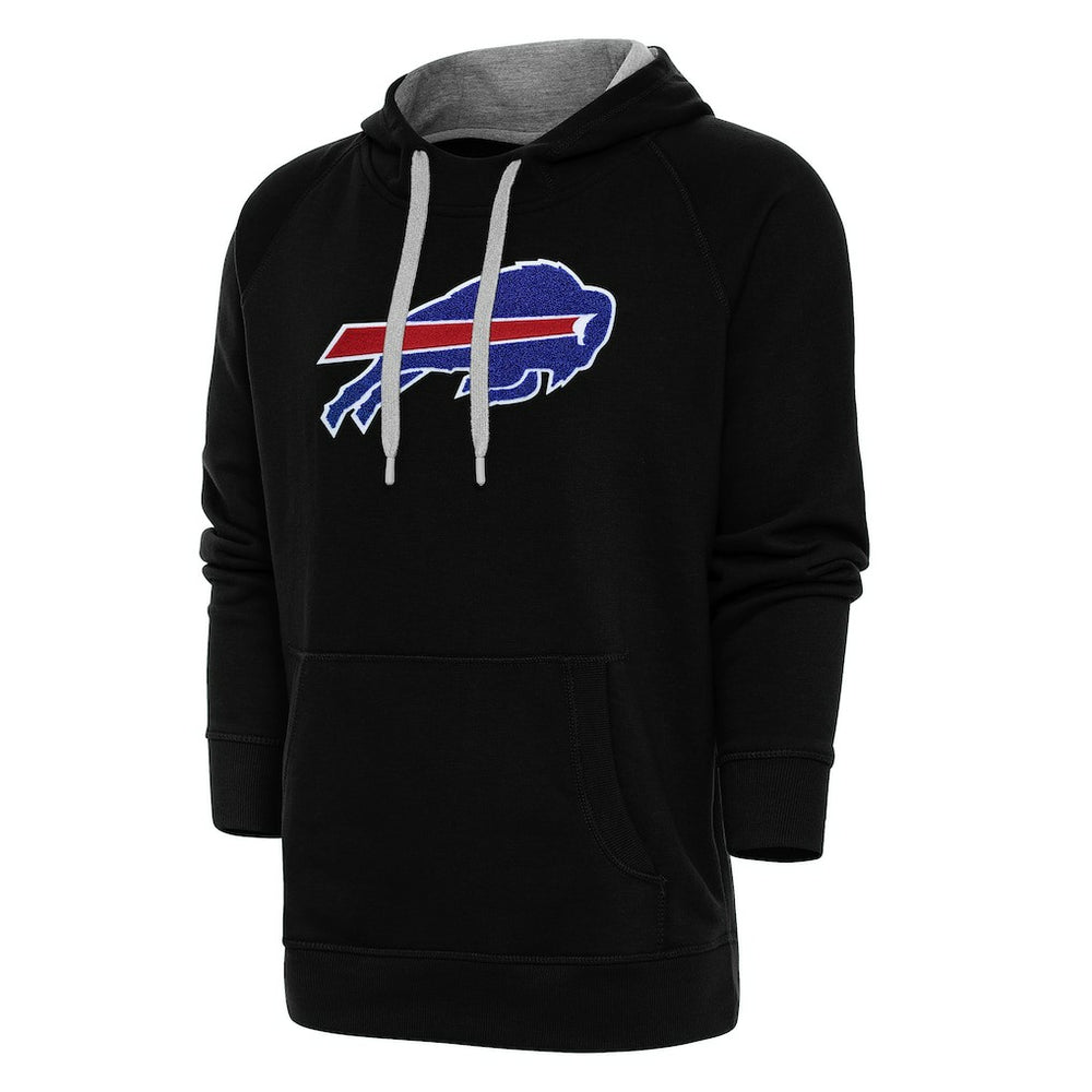 Buffalo Bills Antigua Victory Chenille Pullover Hoodie Black