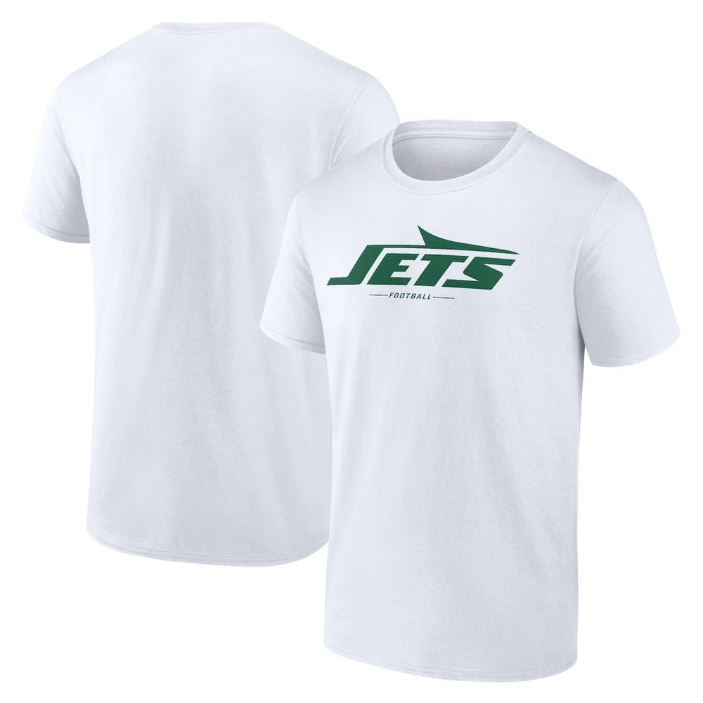 New York Jets Logo Team Lockup T-Shirt White