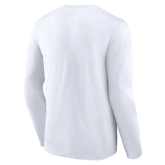 New York Jets Logo Team Lockup Long Sleeve T-Shirt White