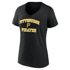 Pittsburgh Pirates Women's Heart and Soul V-Neck T-Shirt - Black - MLB Online