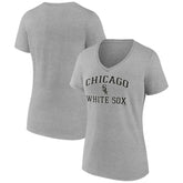 Chicago White Sox Women's Heart and Soul V-Neck T-Shirt - Gray - MLB Online