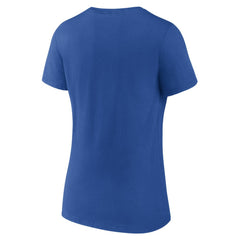 Philadelphia Phillies Women's Heart and Soul V-Neck T-Shirt - Royal - MLB Sale