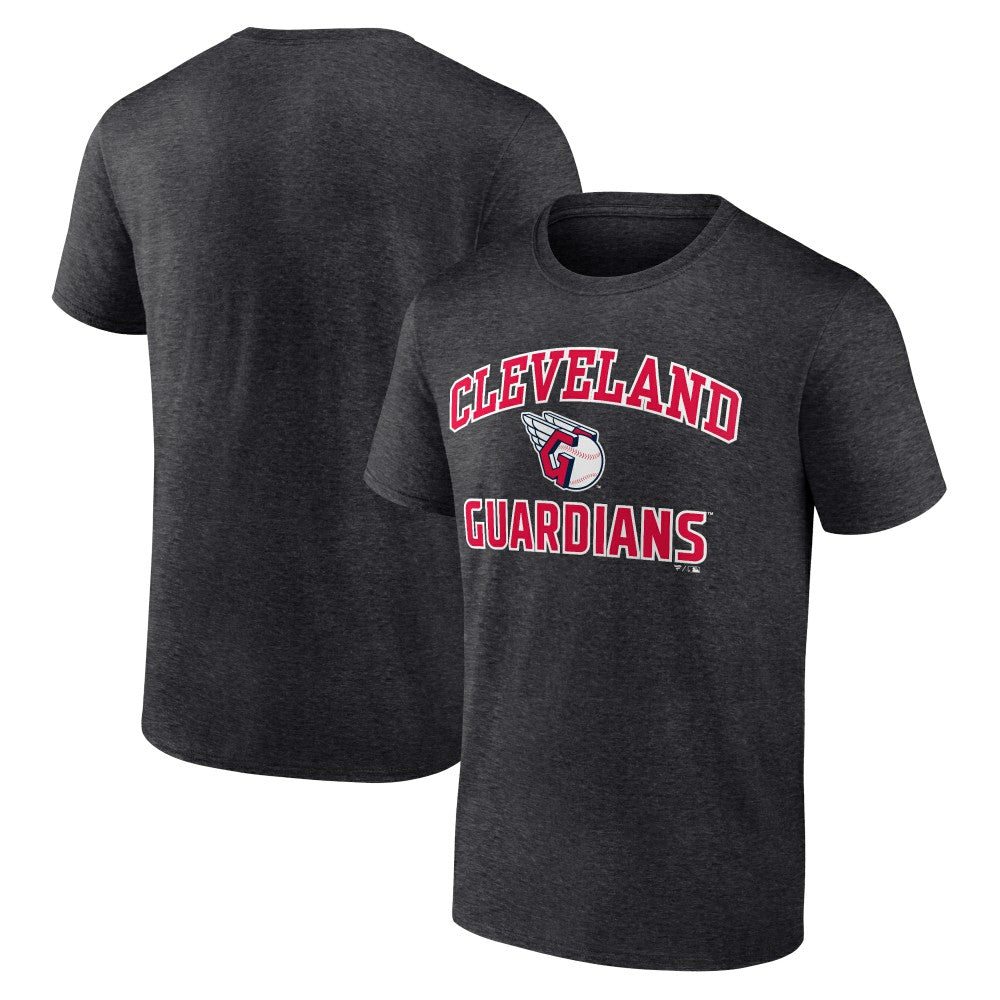 Cleveland Guardians Heart and Soul T-Shirt - Charcoal - MLB Lifestyle