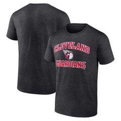 Cleveland Guardians Heart and Soul T-Shirt - Charcoal - MLB Lifestyle