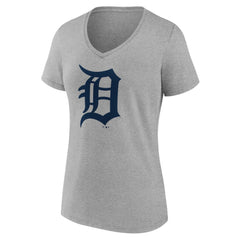 Detroit Tigers Women's Official Logo V-Neck T-Shirt - Gray - MLB Online
