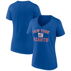 New York Giants Women's Victory Arch Team V-Neck T-Shirt Royal