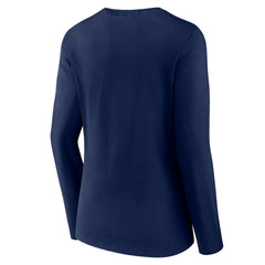 Denver Broncos Women's Freehand Team Long Sleeve V-Neck T-Shirt Navy