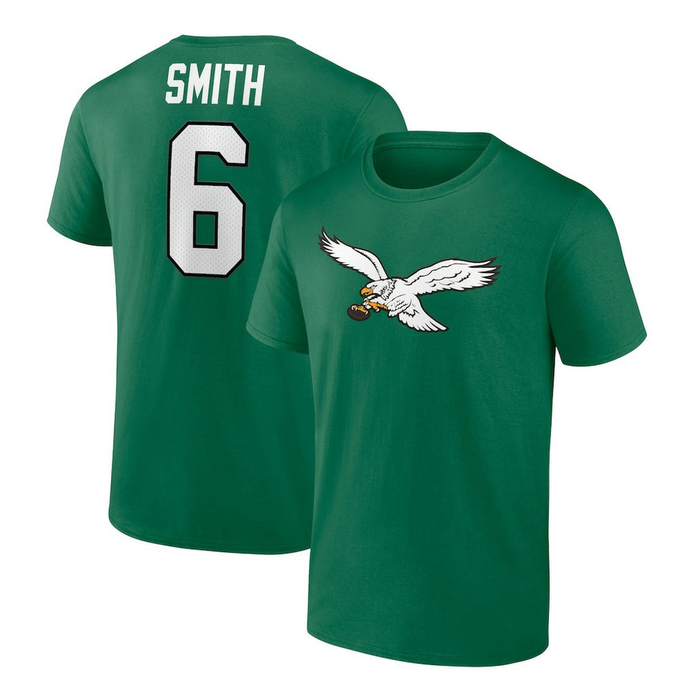 Fanatics DeVonta Smith Philadelphia Eagles Alternate Icon Player Name & Number T-Shirt Kelly Green