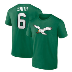Fanatics DeVonta Smith Philadelphia Eagles Alternate Icon Player Name & Number T-Shirt Kelly Green