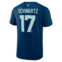 Jaden Schwartz Seattle Kraken Fanatics Special Edition 2.0 Name & Number T-Shirt - Deep Sea Blue - NHL 5079567