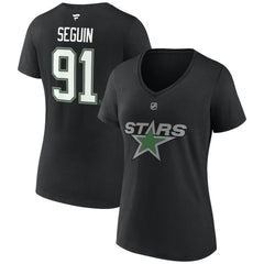 Tyler Seguin Dallas Stars Fanatics Women's Special Edition 2.0 Name & Number V-Neck T-Shirt - Black - NHL 5079661