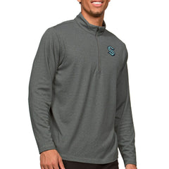 Seattle Kraken Antigua Epic Quarter-Zip Pullover Top - Heather Charcoal - NHL 5082637