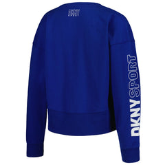 Kansas City Royals DKNY Sport Women's Lily V-Neck Pullover Sweatshirt - Royal - MLB on Sale