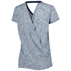 Boston Red Sox Touch Women's Halftime Back Wrap Top V-Neck T-Shirt - Navy - MLB Sale