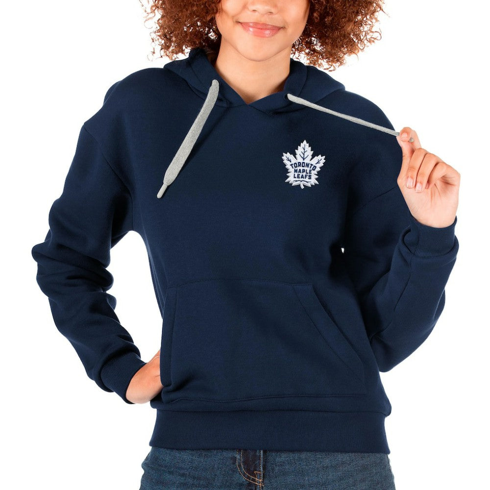 Toronto Maple Leafs Antigua Women's Victory Pullover Hoodie - Navy - NHL 5085018