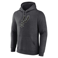 San Antonio Spurs Logo Pullover Hoodie Charcoal