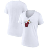 Miami Heat Women's Logo V-Neck T-Shirt White