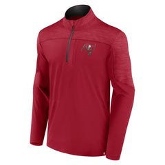 Fanatics Tampa Bay Buccaneers Defender Half-Zip Top Red