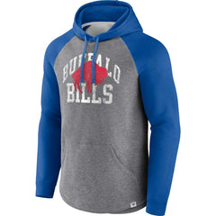 Fanatics Buffalo Bills Favorite Arch Raglan Pullover Hoodie Heather Gray