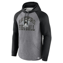 Fanatics Las Vegas Raiders Favorite Arch Raglan Pullover Hoodie Heather Gray