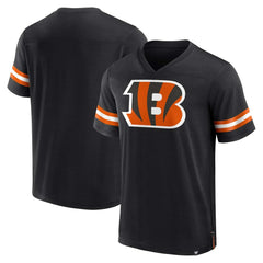 Fanatics Cincinnati Bengals Jersey Tackle V-Neck T-Shirt Black